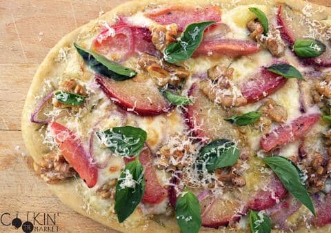 Savory Pluot Flatbread – Frog Hollow Farm