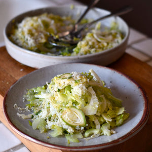 Shaved Salad of Celery Hearts, Fennel and Green Almonds