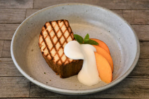 Grilled Pound Cake With Peaches