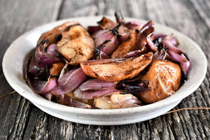 Roasted Pears and Red Onions
