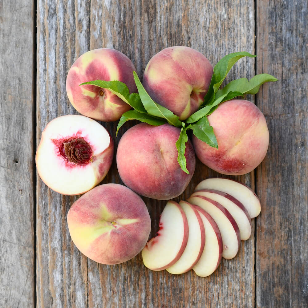 Organic White Peaches