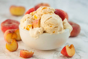 We're Celebrating National Peach Ice Cream Day with This Recipe