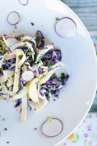 Apple Slaw with Cilantro Crème Fraiche Dressing Recipe