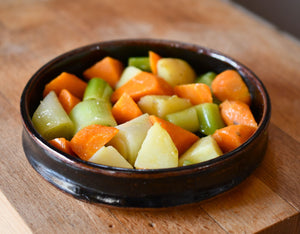 Potatoes, Carrots, and Leeks with Meyer Lemon Olive Oil