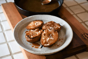 Recipe: Roasted Warren Pears with Caramel