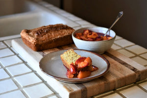 Recipe: Corn Meal Cake with Fantasia Nectarines