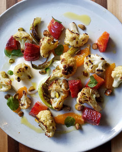 Charred Cauliflower with Frog Hollow Citrus and Extra Virgin Olive Oil