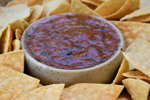 Dry Roasted Peach Salsa