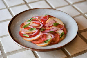 Late Summer Salad of Asian Pears and Tomatoes