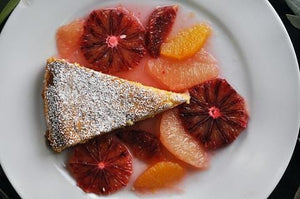 Frog Hollow Olive Oil Cake with Citrus Compote