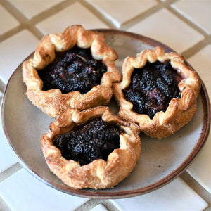 Mulberry-Rhubarb Tartlets